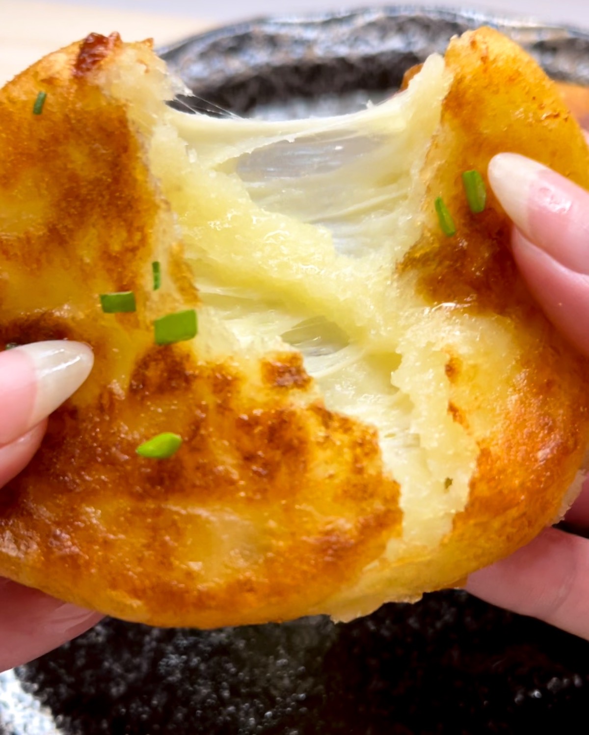 Korean Cheese Potato Pancakes Jasmine and Tea