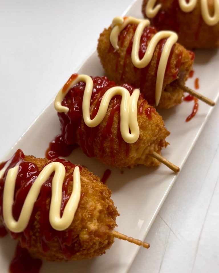 Mini Korean Corn Dogs - Jasmine and Tea