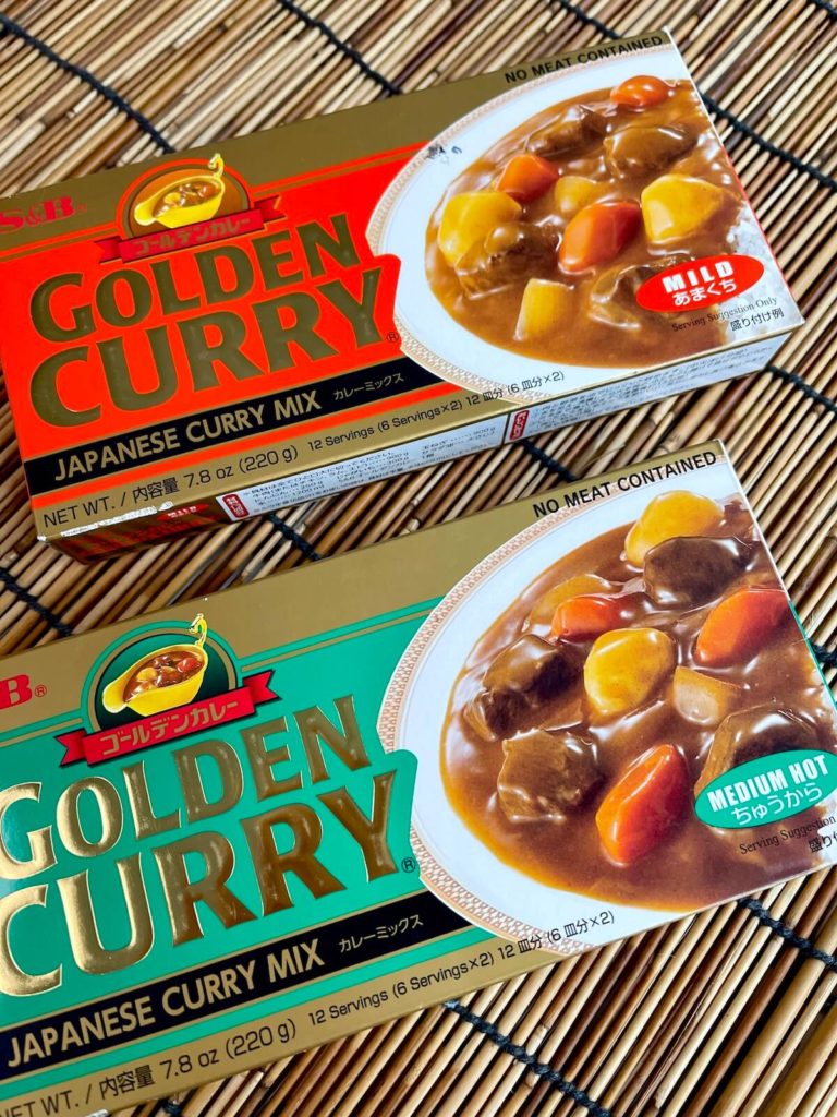 golden curry brand roux cubes