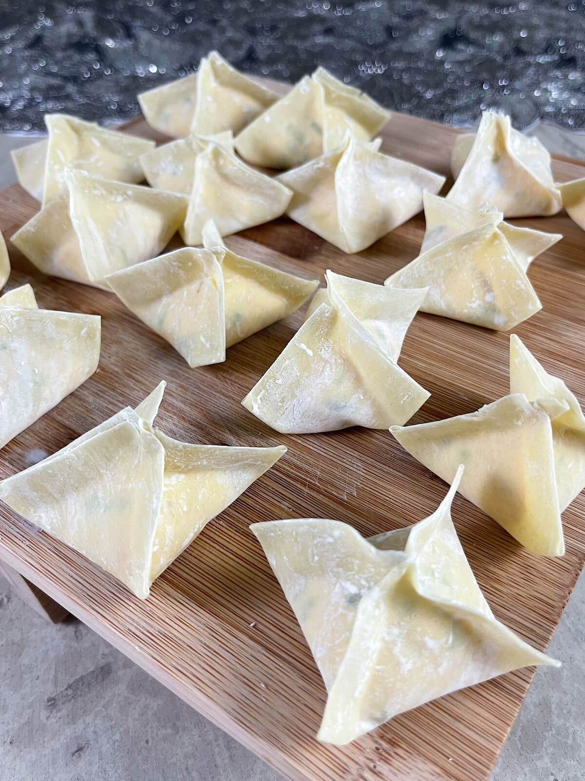 Crab Rangoon Jasmine and Tea