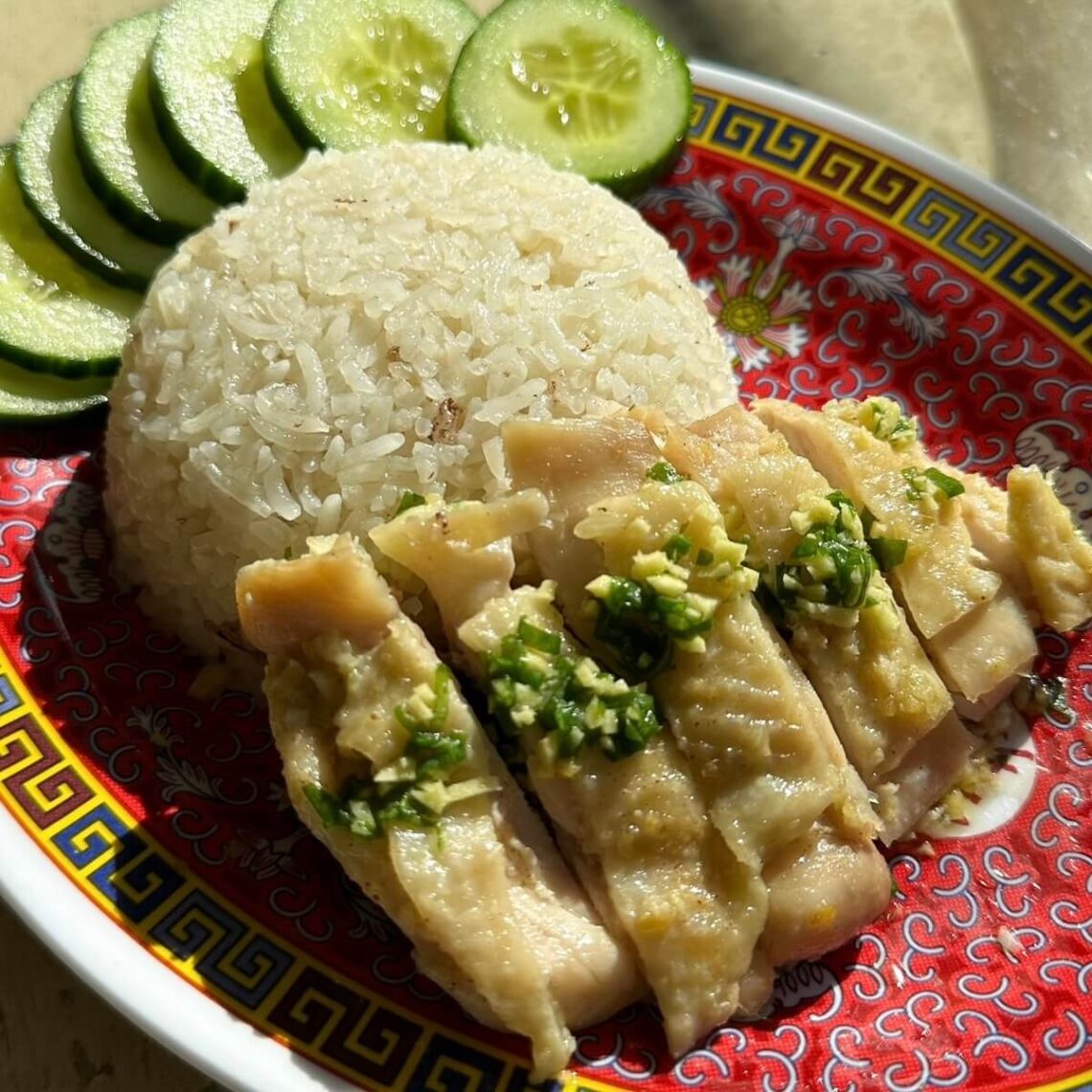 Rice Cooker Hainanese Chicken Jasmine and Tea